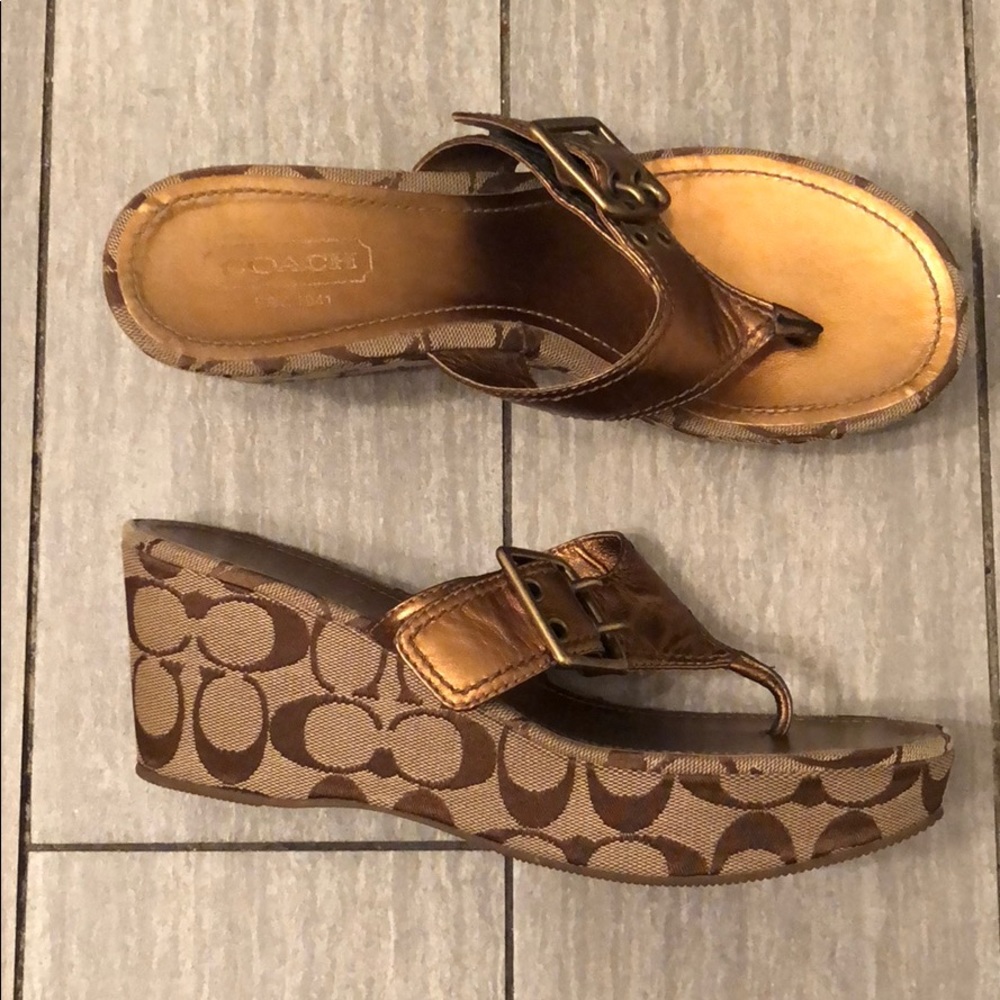 Coach Wedge Sandals